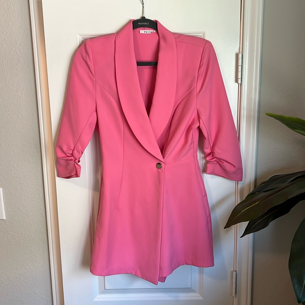 Pink Blazer Romper